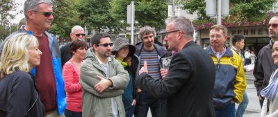 easter rising walking tour guide at st. stephen's green